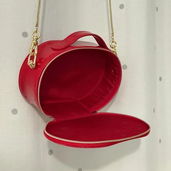 Dior Glossy Red Mini Pouch cosmetic Bag - Picture 3 of 7